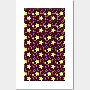 Stars Seamless Pattern 017#001 Posters and Art